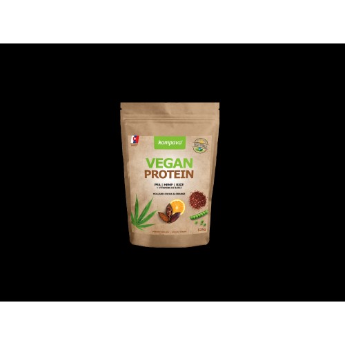 KOMPAVA VEGAN PROTEIN 525g čokoláda-pomaranč