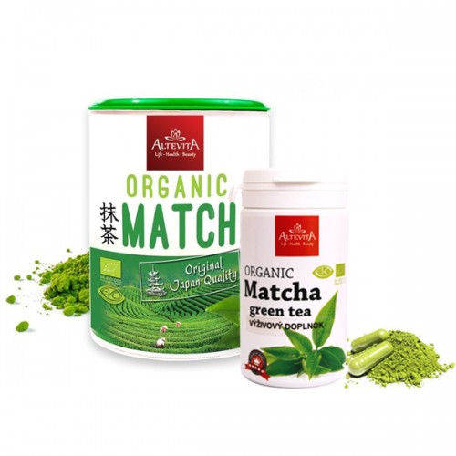 BIO MATCHA 100g + BIO MATCHA energy Booster 80 kapsúl