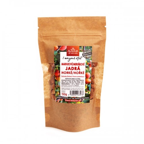Altevita Marhuľové jadrá horké 150g