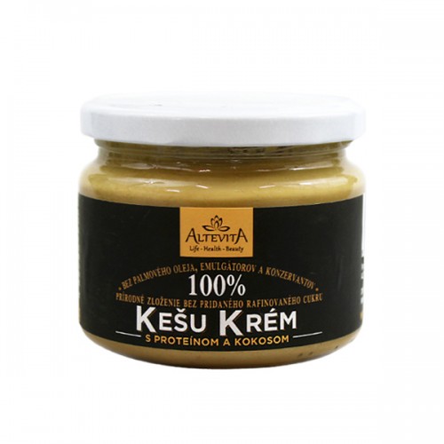 Altevita Kešu krém s proteínom a kokosom 300g